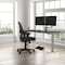 We'Re It Electric Sit Stand Desk, 46.25 H, 30 W X Laminate wood, metal, Brushed Silver, Burnt Strand VL23BS7230-6307 - alternate 4