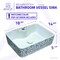 Anzzi Belgian Stitch Series Ceramic Vessel Sink in Grey LS-AZ268 - alternate 4