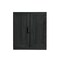 Homeroots 31in Black Wood Corner Accent Cabinet With Two Doors 719673 - alternate 1