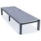 Leisuremod Marlin Patio Chaise Lounge Chair with Black Aluminum Frame, Dark Grey MLBL-77DGR - alternate 3