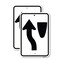 Signmission Traffic Sign Keep Left Symbol, 18'' X 24'' 2 Signs, Heavy Gauge Aluminum, 2PK A-1824-2PACK-22790 - alternate 1