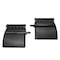 Mytee Products Set of 2 Pcs 24in x 24in Semi Truck Black Poly Quarter Fender with Mounting Hardware PQF-S-2424 - alternate 8