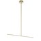 Afx Elizabeth 42in. LED Pendant - 25W - Light Antique Brass ELZP42LAJD4LB - alternate 1