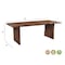 Homeroots 96" Brown Solid Wood Double Pedestal Base Dining Table 635861 - alternate 4