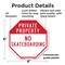 Signmission Private Property No Skateboarding, 6 Inch X 6 Inch, Plastic Sign OC-P-6-155 - alternate 5