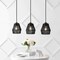 Jonathan Y Ibiza Island 30" 3-Light Woven Rope/Metal Bohemian Coastal LED Linear Pendant, Black JYL1124B - alternate 6