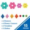 Carson Dellosa Happily Ever Elementary Retro Remix Flowers and Twinkles Dimensional Accents, 3PK 107013 - alternate 3
