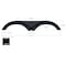 Icon Tandem Axle Fender Skirt FS4139 for Keystone - Black 14139 - alternate 2