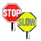 Stop-Lite 18 in Stop/Slow Paddle (Canadian) PA-22212 - alternate 1