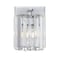 Jonathan Y Coco Prism Vintage 4.75" 1-Light Metal/Glass Classic Glam LED Vanity Light, Chrome JYL3552A - alternate 1