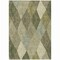 Homeroots 5' X 8' Olive Green Gray And Ivory Argyle Washable Indoor Outdoor Area Rug 613712 - alternate 5