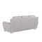 Homeroots 85" Light Gray Top Grain Leather Solid Wood Sofa 720443 - alternate 3