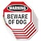 Signmission Warning Beware of Dog, 6 inch X 6 inch, Vinyl Decal, 5PK OC-D-5PACK-6-49 - alternate 1