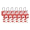 Brady Padlock, Keyed Alike, Nylon, Red, 1 1/2 in Shackle Height, 1 1/2 in Body Width, 12 No. of Keys SDPL-RED-38ST-KA12 - alternate 1