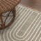 Jonathan Y Ariana MidCentury Art Deco Striped Arches Two-Tone High-Low Beige/Cream 5 ft. x 8 ft. Area Rug SND100A-5 - alternate 3