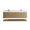 James Martin Vanities Allamari 72" Double Vanity, Dune Mist w/ Single Hole 3 CM White Zeus Silestone Top D640-V72-DMS-3WZ - alternate 5