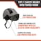 Malta Dynamics Safety Helmet w/Tinted Visor, Polyethylene, Ratchet, Grey, Fits Hat Size One Size Fits Most HTG1102 - alternate 5