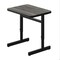 Correll HPL Student Desk, 20 in D X 27 in W X Particleboard, Driftwood W/ Black Band CSA2027-52 - alternate 1
