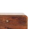 Homeroots 22" Chestnut Solid Wood Two Drawer Nightstand 651523 - alternate 12