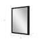 Homeroots 50" Black Solid Wood Framed Accent Mirror 632865 - alternate 3