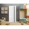 Sartodoors Modern Solid Interior Door with Handle, Planum 0011 White Silk and Aluminum Strips, Single Regural PLANUM0011ID-WS-2496 - alternate 1