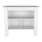 Homeroots White and Gray 41in Kitchen Island With Storage 474093 - alternate 5