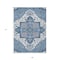 Homeroots 9' X 12' Blue Gray And Ivory Oriental Washable Indoor Outdoor Area Rug 600148 - alternate 4