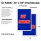 Signmission Easy Financing, Vinyl Decals Only 24 Inch x 36 Inch, Vinyl Decal, 2PK DSB-2436-2PACK-Easy Financing - alternate 2
