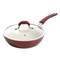 Kenmore Arlington 12 Piece Aluminum Ceramic Coated Nonstick Cookware Set in Metallic Red 126358.12 - alternate 7