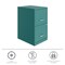 Space Solutions 14.25 in W 2 Drawer Vertical File Cabinet, Teal 24403 - alternate 6