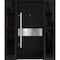 Vdomdoors Steel Door Deux 6072 Black Enamel 2 Sidelight Exterior Windows Sidelites/ Entry Door Painted W14+36 DEUX6072EXD-BLK-W14+36+14 X H80-RH-I - alternate 1