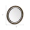Homeroots 28" Brown Round Wood Framed Accent Mirror 376408 - alternate 3