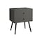 Monarch Specialties Accent Table, Bedroom, Living Room, Nightstand, Side Table, Storage Drawer, Grey, Contemporary I 3629 - alternate 1