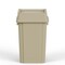 Regal Altair 19 Gallon Square Beige Plastic Trash Can with Drop Shot Swing Lid, Space-Saving Design ZR-TC-100-BG-19+LD-100-KIT - alternate 5