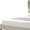 Homeroots Beige Solid Wood King Tufted Upholstered Linen Bed 544872 - alternate 4