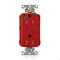 Leviton Lev-Lok GFCI 15A TR HG/PI Red MGFT1-HGR - alternate 2