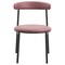 Leisuremod Lume Modern Dining Side Chair in Polyester with Black Steel Frame in Burgundy LC20BUR - alternate 7