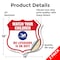 Signmission Pool Safety Shield Sign Attention Watch, 18 inch X 18 inch, Vinyl Decal, 2PK SHI-D-2PACK-18-430 - alternate 4