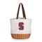 Picnic Time Family Of Brands NCAA Stanford Cardinal Coronado Canvas and Willow Basket Tote - Picnic Bag 203-00-187-534-0 - alternate 1