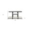 Homeroots 58" White and Black Genuine Marble Floor Shelf Console Table Two Shelves 488804 - alternate 3