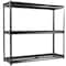 Shuntong Atlas 3-Tier 77 in.W x 24 in.D x 72 in.H 7500 lbs Heavy Duty Steel Shelving, Dark grey 7304K-3 - alternate 1