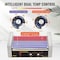 Vevor Electric 30 Hot Dog 11 Roller Grill Cooker Machine Backsplash Shelf 1650W SC-11XD - alternate 3