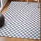 Jonathan Y Ainsley Modern Cottage Checkerboard Non-Slip Machine-Washable Purple Gray/White 5ft x 8ft Area Rug WSH126A-5 - alternate 4