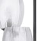 Homeroots 71" Black Three Light Traditional Shaped Floor Lamp With Clear Transparent Glass Novelty Shade 526329 - alternate 5