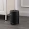 Happimess Theo Retro 8-Gallon Step Trash Can with Soft-Close Lid and FREE Mini Trash Can, Charcoal Black HPM1018B - alternate 5