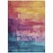 Homeroots 8' X 10' Merlot And Blush Abstract Washable Indoor Outdoor Area Rug 610946 - alternate 7