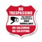 Signmission No Trespassing Sign This Property Is Pro, 12 Inch X 12 Inch, Aluminum Metal Sign SHI-A-12-425 - alternate 1