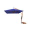 Bambrella 10' Square Bamboo Cantilever Umbrella w/354lb Base System-Blue Canopy 3.0m SQ-SW-L-BL-BS - alternate 1