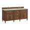 James Martin Vanities Lorelai 72" Double Vanity, Mid-Century Walnut, w/ 3 CM Tajnar Eclos Top 424-V72-WLT-3TJR - alternate 5