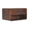 Homeroots 22" Brown Solid Wood One Drawer Floating Nightstand 712841 - alternate 5